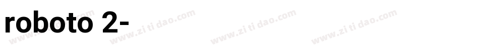 roboto 2字体转换
